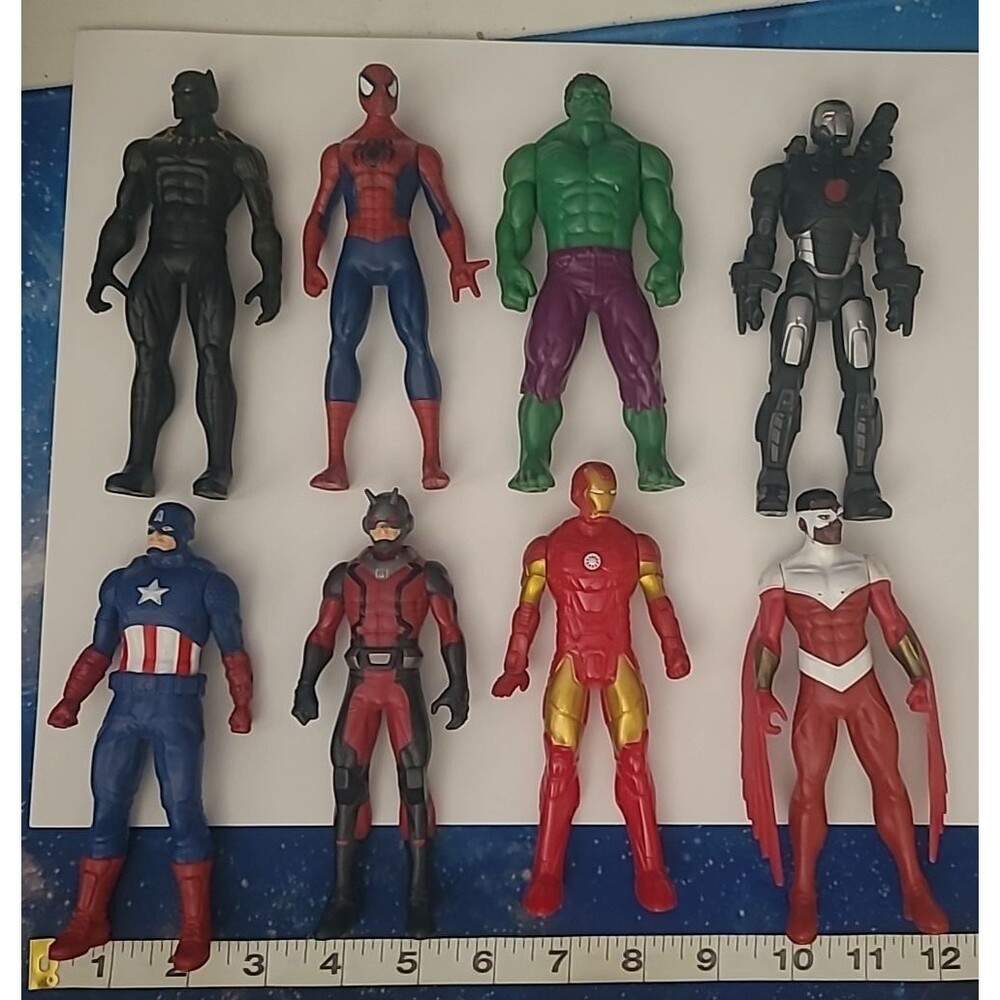 2015-2016 Marvel Legends Hulk, Captain America Etc. 6" Action Figure Lot Of 8